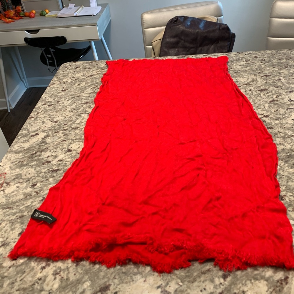 INC Red Scarf - Picture 2 of 2